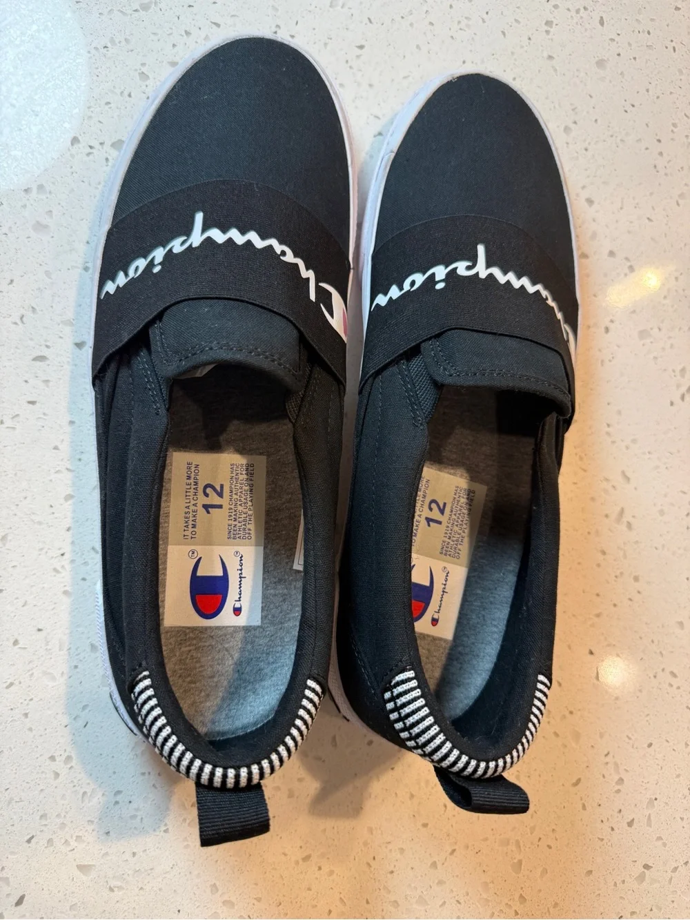 Champion Rally Mens’s Black Slip-On Sneakers